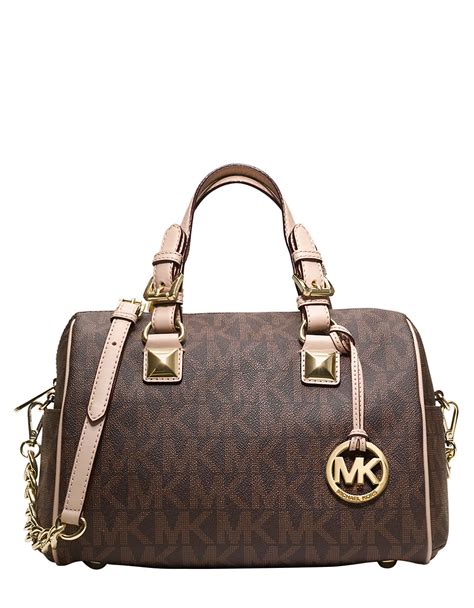 michael kors large grayson monogram|monogram print shoulder strap.